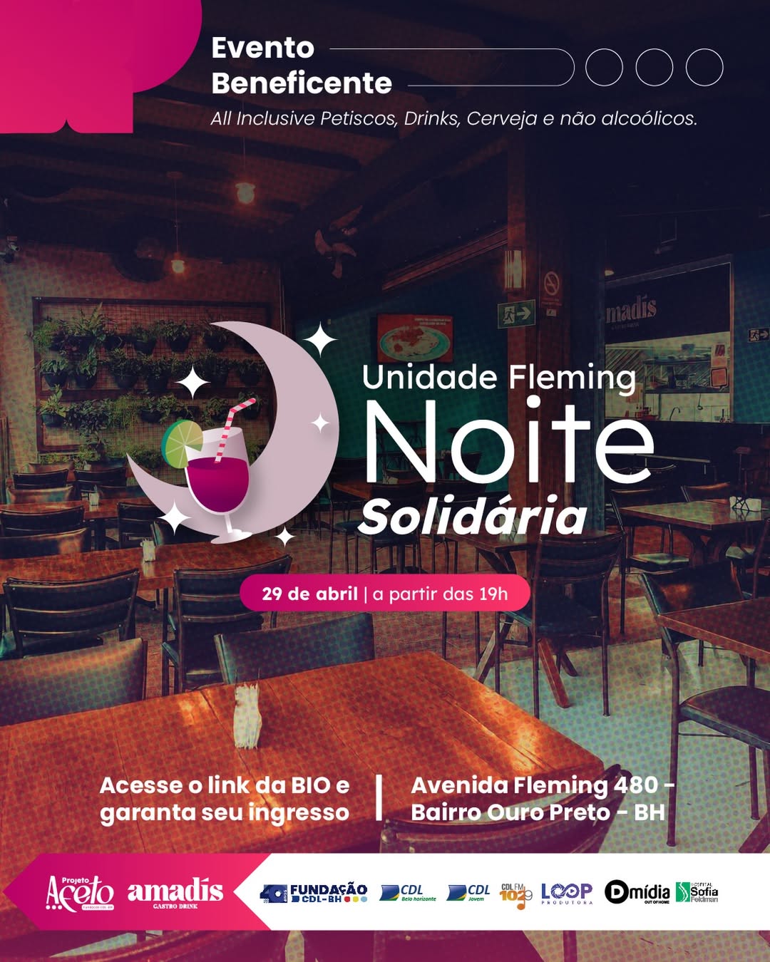 Noite Solidária no Amadís